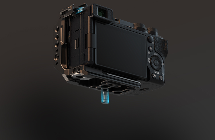 Dual Cold Shoe Mount Plate for A6700 | Mic & Light Adapter