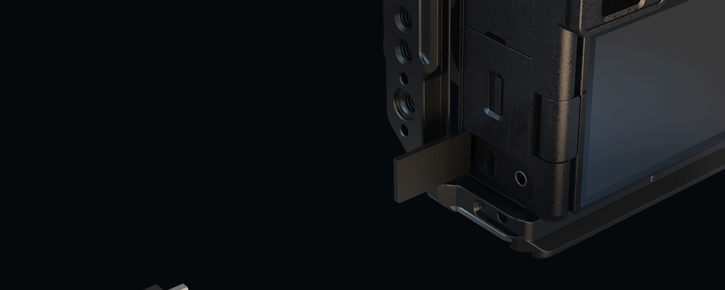 CATEGORY/Camera Cages/Sony α6700 Camera Cage Kit | Arca-Swiss, Port Protection-For Brands:Sony/For Models:α6700/SKU:4336/