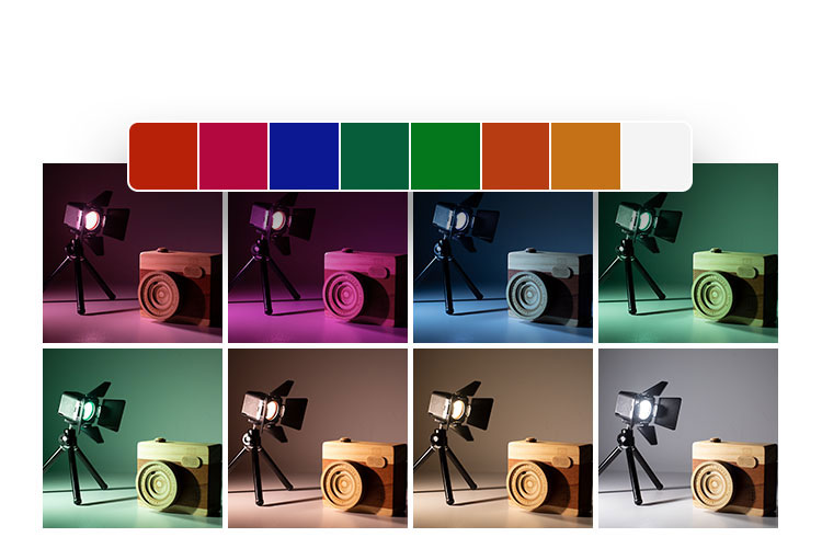 SMALLRIG RM01 LED Videolicht Kit , Videoleuchte Kit Mini Cube mit 8 Farbfiltern, Video Light Kit 5600K CRI95 für Makrofotografie, Entwickelt für Liebhaber von Garage Kits - 3469