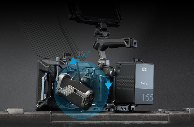 H21 Quick-Release Rotating Side Handle | Ergonomic 360° Grip