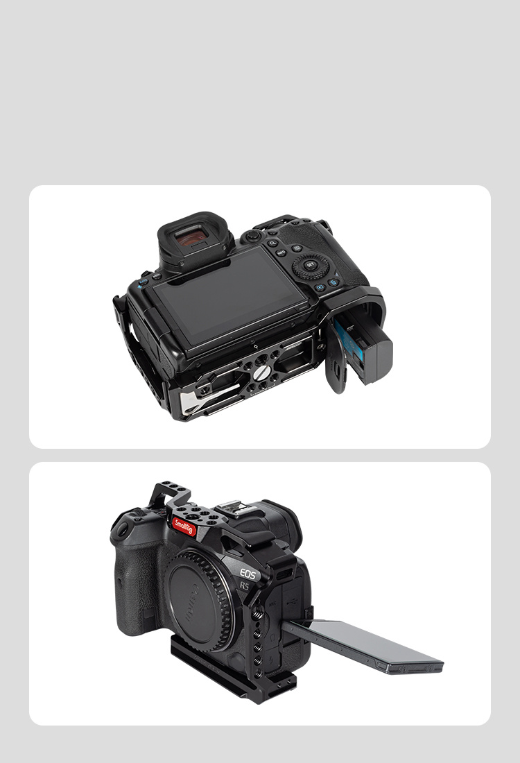 SmallRig R5 / R6 / R5 C用 ケージセット＋モニターマウント Amazon.co.jp: SmallRig R5 / R5 C / R6ケージ Canon R5 R6 R5 C用