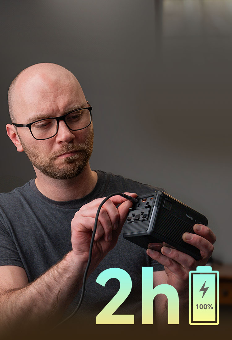 VB212 Mini V Mount Battery | 140W PD Multi-Output | SmallRig