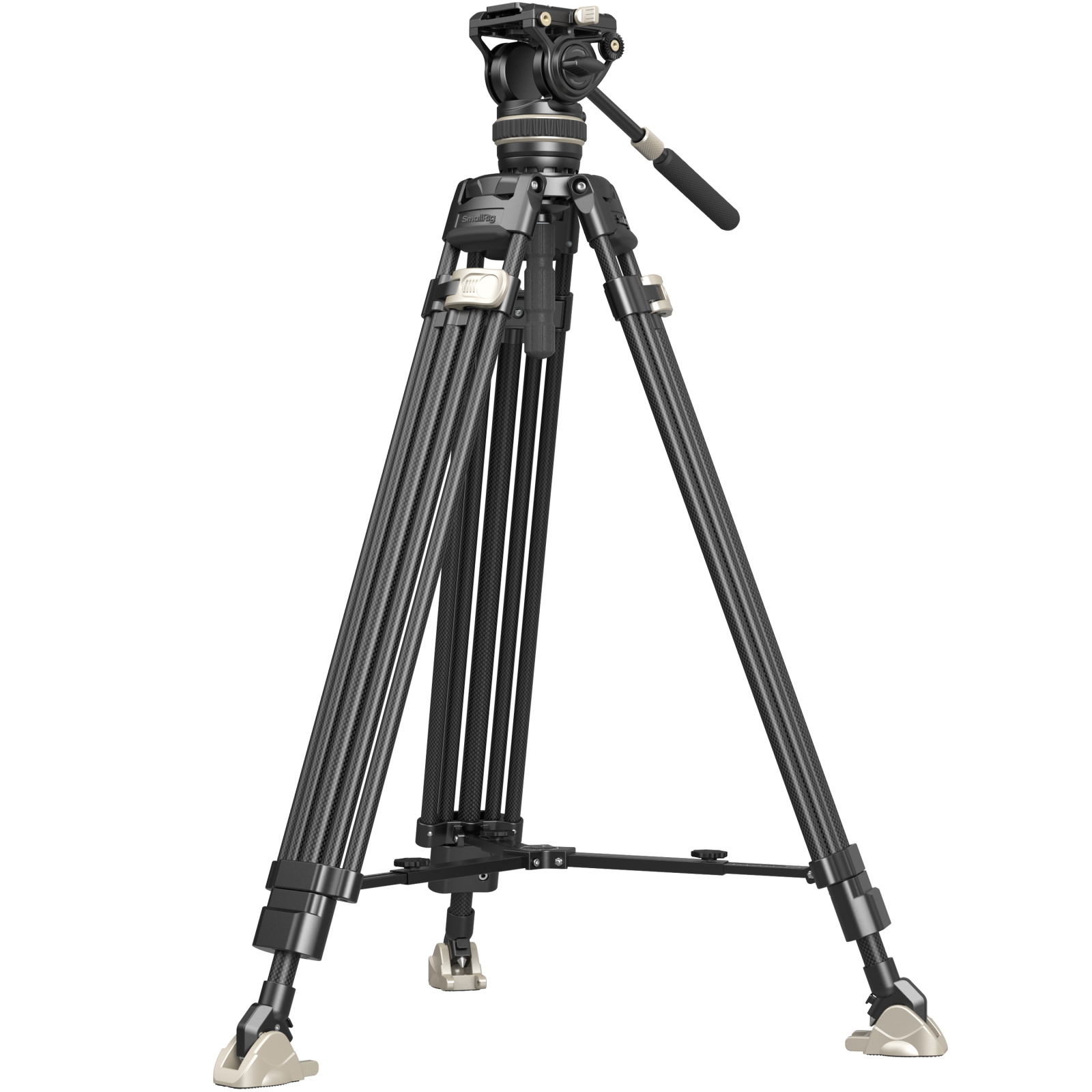 SmallRig 3989 FreeSpeed Carbon Fiber Tripod With Fluid Head – Heavy Duty For Camcorder & Camera, Manfrotto Compatible