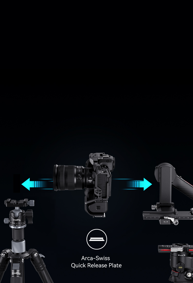Nitze Z8 Cage For Nikon Z 8 Camera - Built-in NATO Rail, Dual Cold