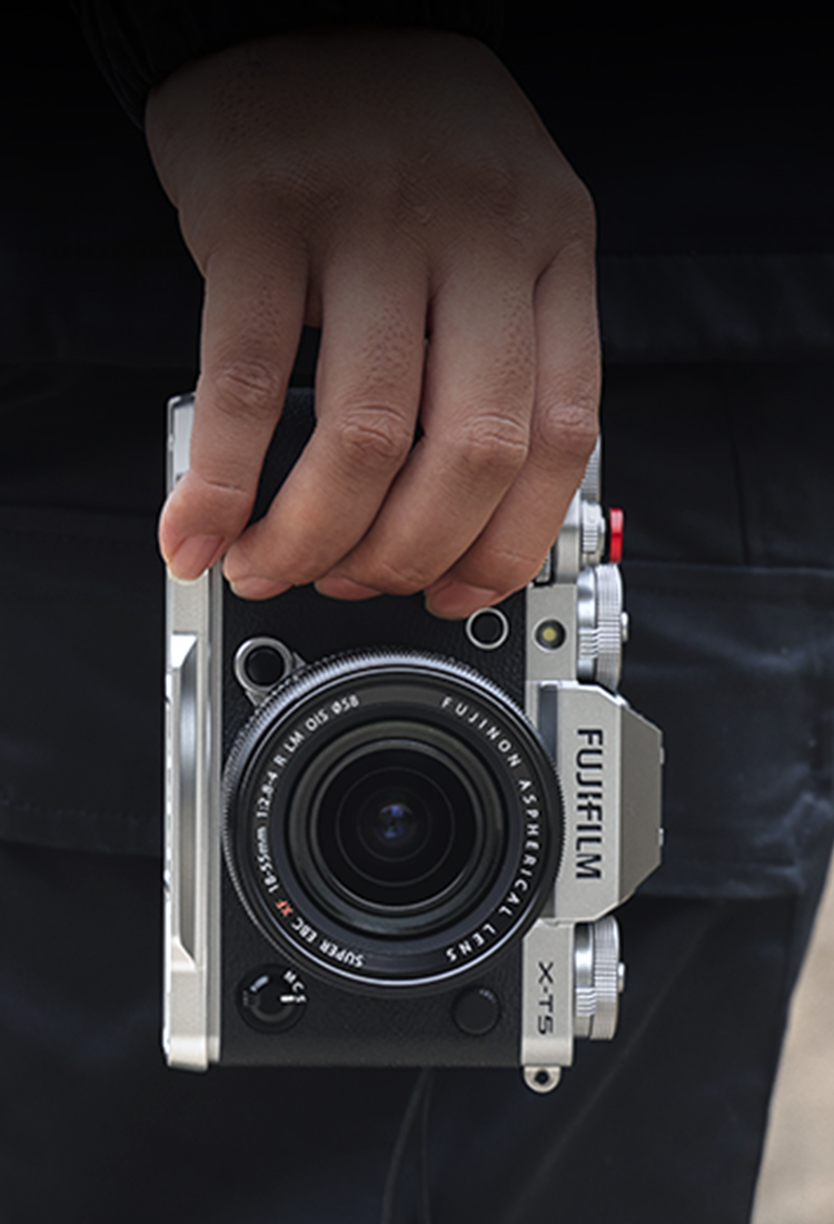 X-T5 Black L-Shape Grip | Arca-Swiss QR | Ergonomic Handle