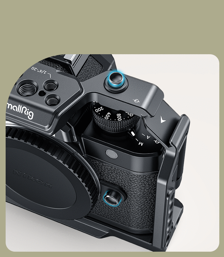 L-Shape Handle for Nikon Z f (Silver/Black)