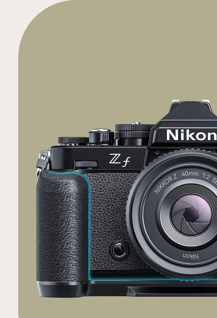 Nikon Z f Camera Cage | Wood Grip & Arca Plate | SmallRig