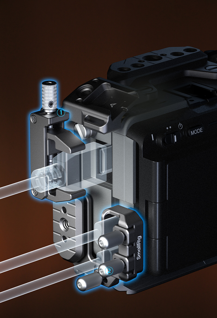 Sony FX3/FX30 Half Cage | HawkLock QR | SmallRig