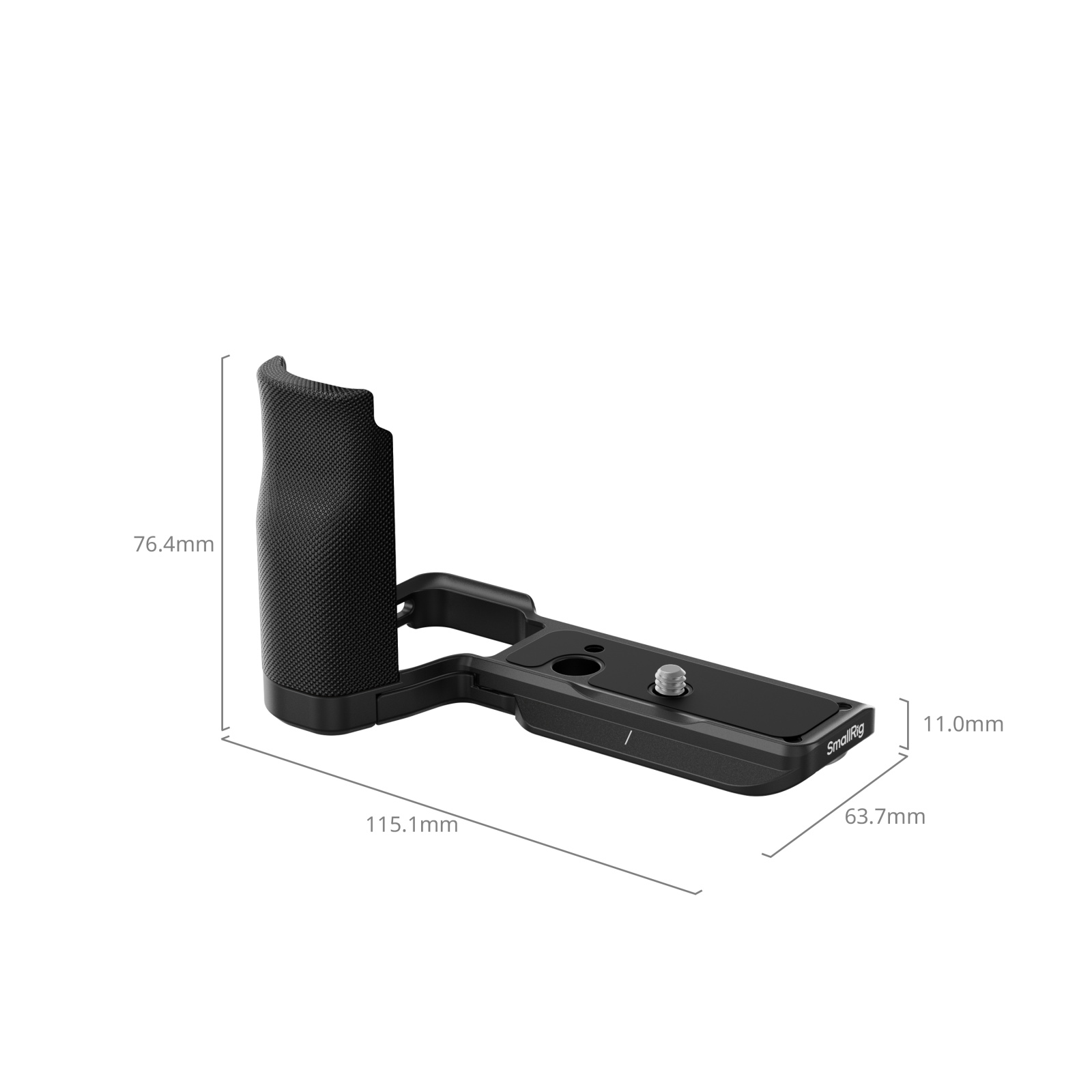 SMALLRIG ZV-E10 II L-förmige Platte mit Holzgriff, Handgriff für Sony ZV-E10 II, integrierte Schnellwechselplatte für Arca, 1/4 Zoll-20 Löcher – 4864