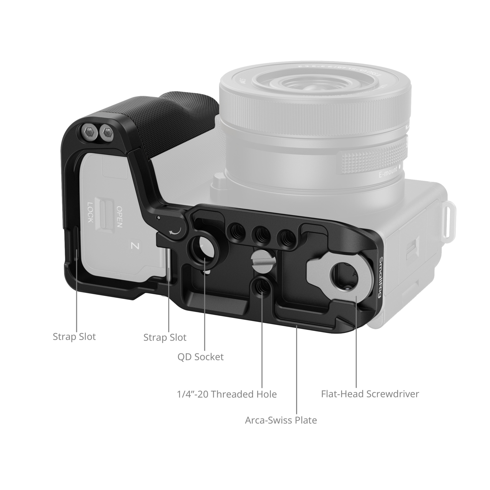 ZV-E10 II L-Plate | Silicone Handle | Arca-Swiss QR