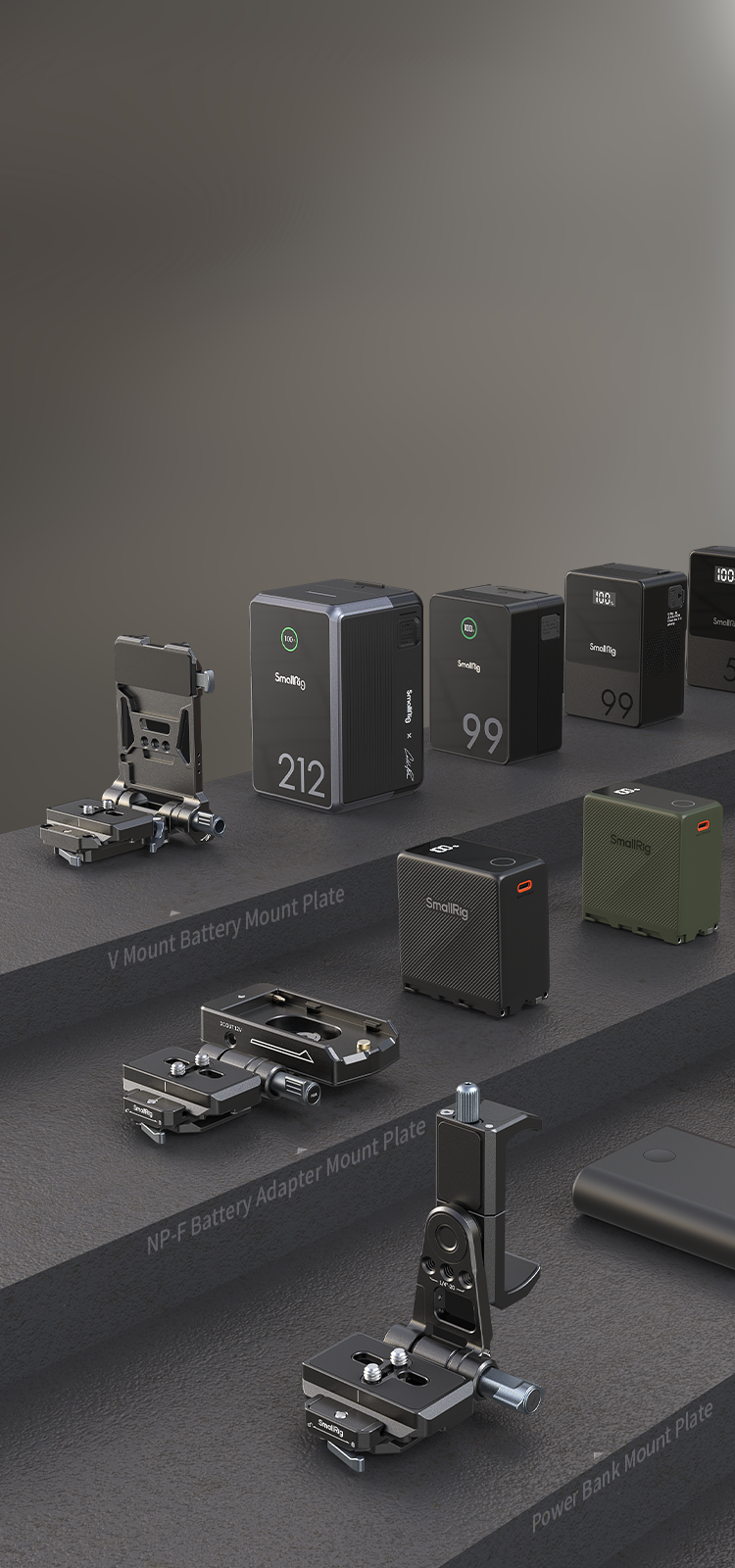 NP-F Adapter Mount Plate Kit | Mirrorless Power & Dual DC