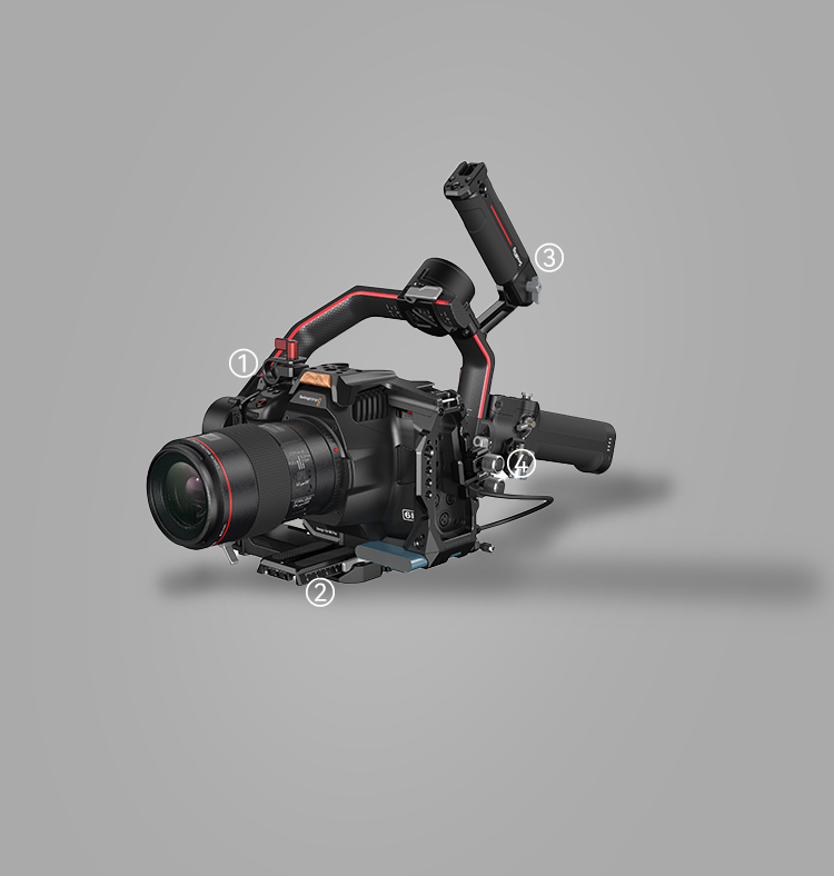 BMPCC 6K Pro & 6K G2 Cage | Full to Half Modular | SmallRig