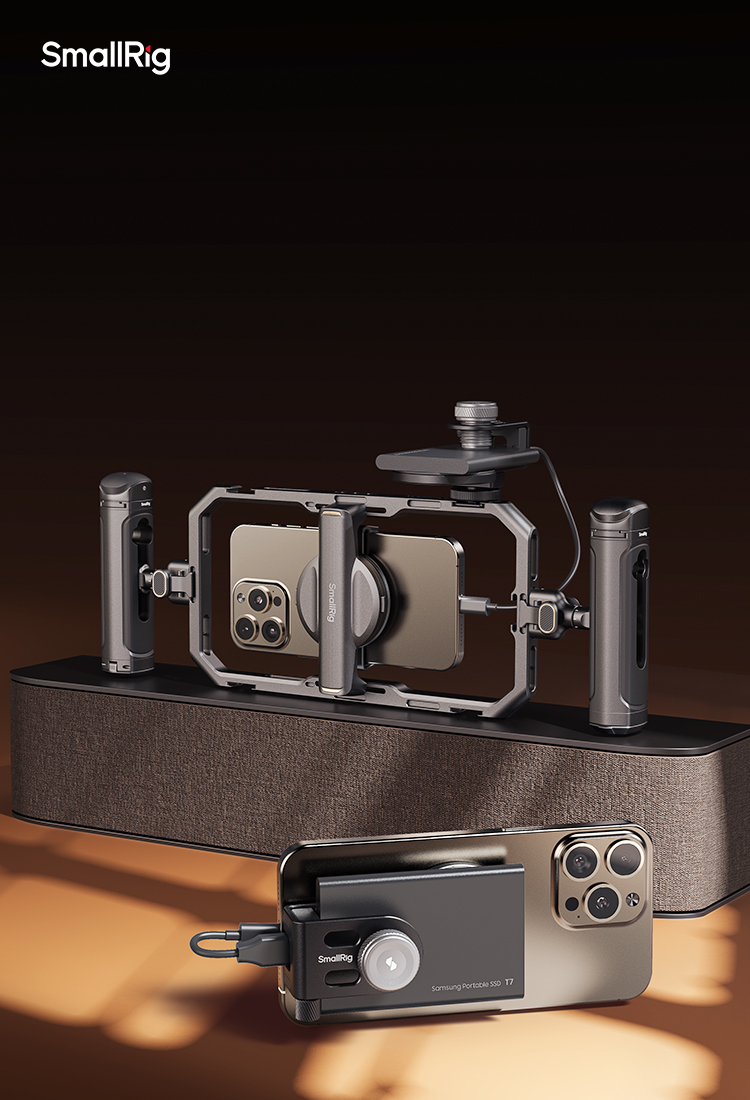 Supporto Magnetico Per Collo SMALLRIG 5127 – Perfetto Per Riprese POV Con Smartphone E Anello Adattatore Incluso