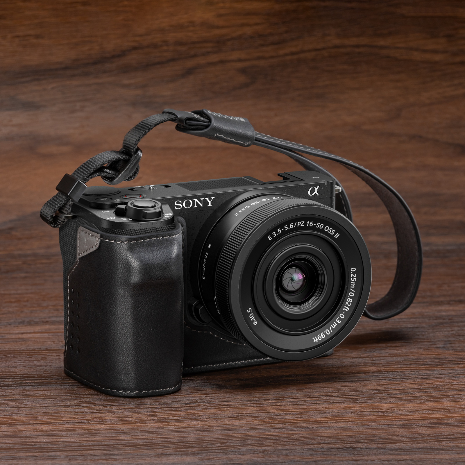 ZV-E10 II Leather Case Kit | Handgrip & Tripod Mount