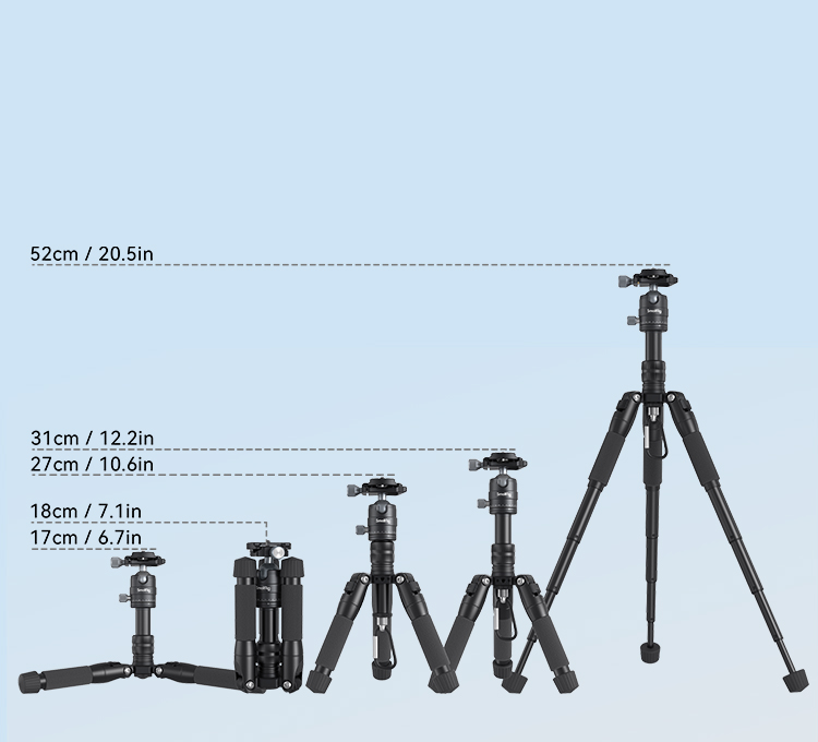 VT-20 Mini Tripod | Compact Aluminum Camera Stand | SmallRig