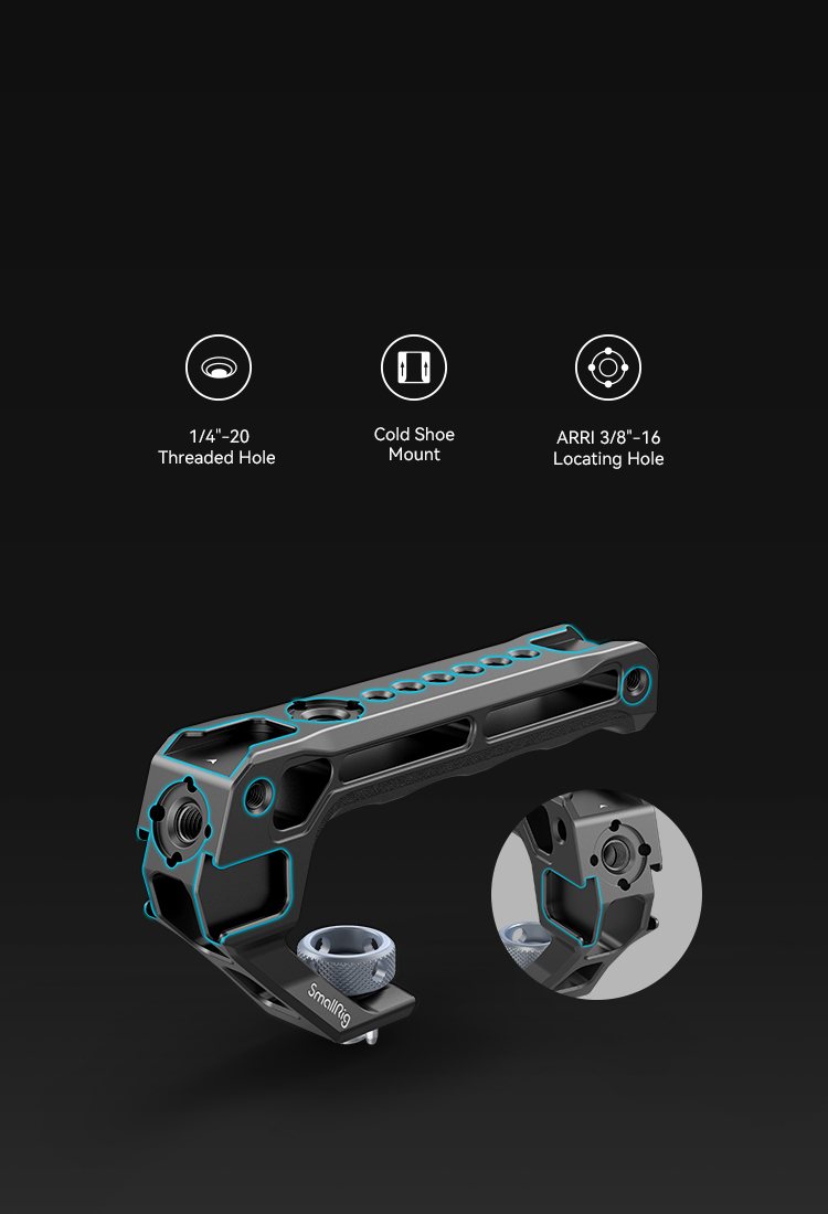 SMALLRIG A7 III / A7R III Camera Full Cage for Sony Alpha 7 III/Alpha 7R III, Built-in Quick Release Plate for Arca, Cold Shoe Mount, NATO Rail - 2087D