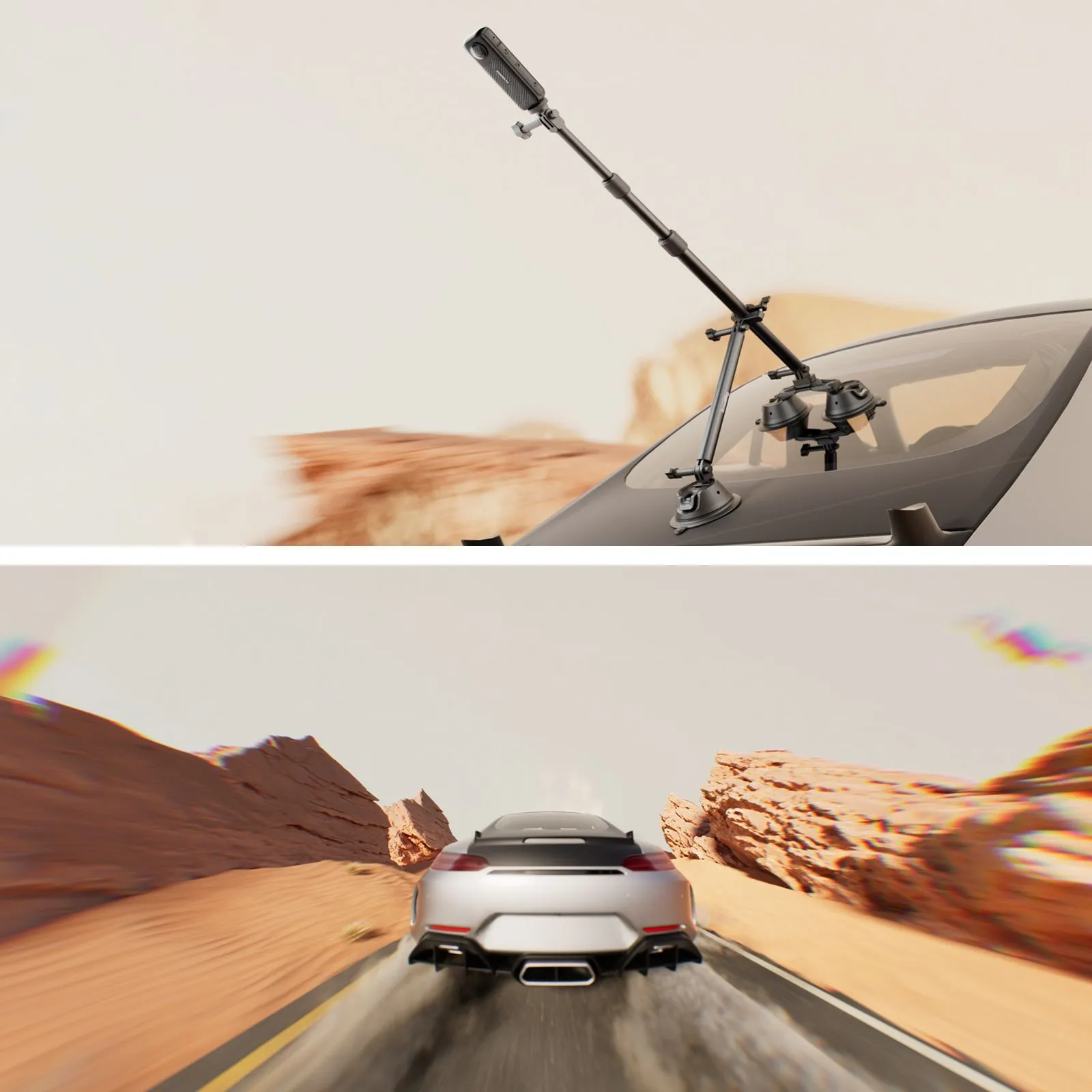 CATEGORY/Mounting Brackets/Suction Cup Mounts Camera Suction Cup Car Mount Kit for Panoramic Shooting-SKU:4380/Package Weight (kg):0.6145/