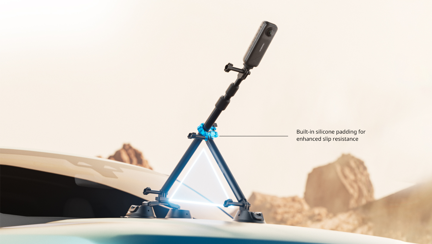 CATEGORY/Mounting Brackets/Suction Cup Mounts SmallRig Panoramic Car Suction Cup Mount - Drone-Like View | SmallRig-SKU:4380/Package Weight (kg):0.6145/