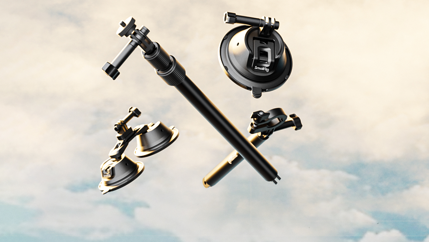 CATEGORY/Mounting Brackets/Suction Cup Mounts SmallRig Panoramic Car Suction Cup Mount - Drone-Like View | SmallRig-SKU:4380/Package Weight (kg):0.6145/