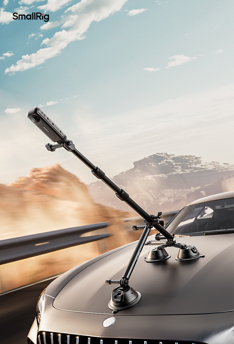 Action Camera Car Mount | Suction Cup for Panoramic Shooting