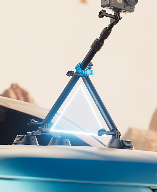 Action Camera Car Mount | Suction Cup for Panoramic Shooting カヤックアクションカメラマウント 360度調整可能 小型ボートトラックカメラホルダー ユニバーサルカヤックアクセサリー