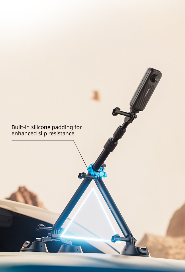 Action Camera Car Mount | Suction Cup for Panoramic Shooting