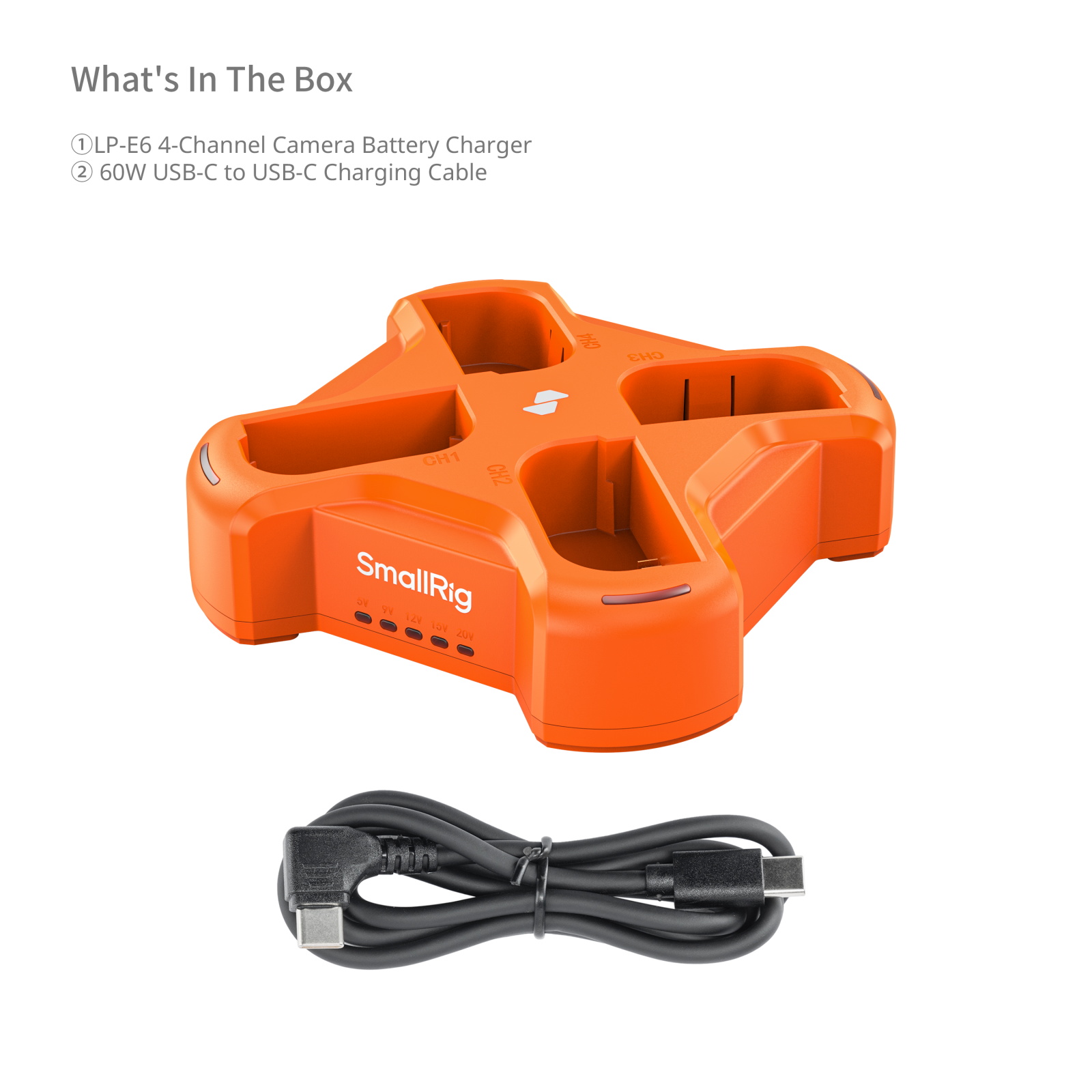 LP-E6NH 4-Channel Camera Battery Charger