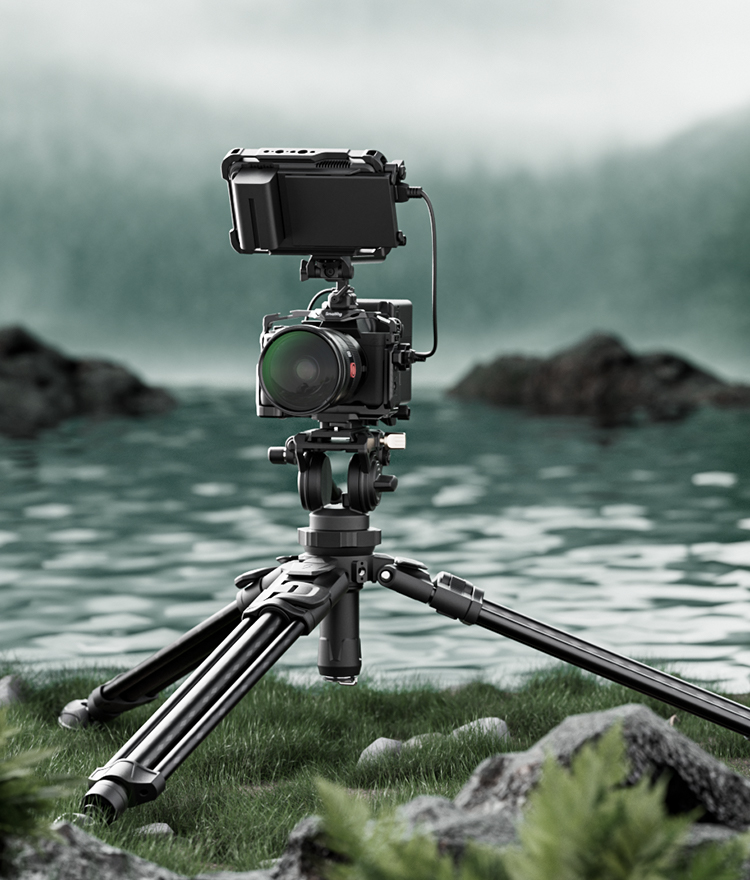 Trépied Agfaphoto 50 Pro Avec Sac - Pour Sony DSLR-A850 - Aluminium, Tête Orientable