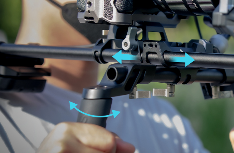 Shoulder Rig Kit | Ergonomic | Arca-Swiss Quick Release
