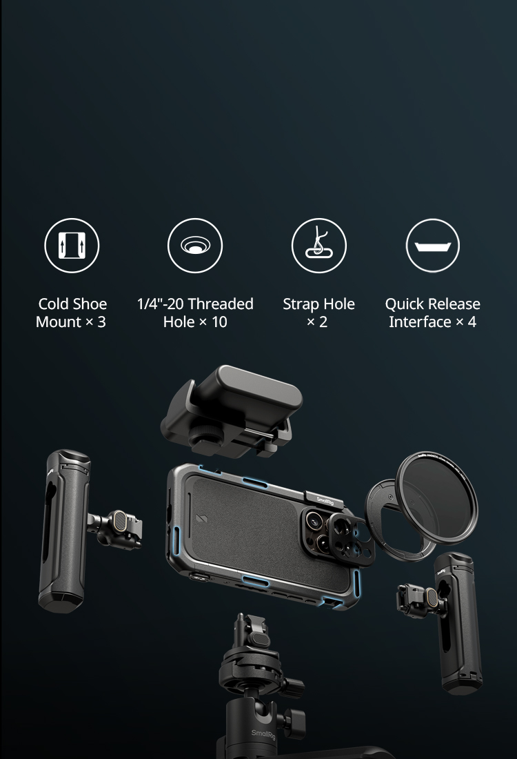 iPhone 16 Pro/Pro Max Dual Handheld Kit | Mobile Phone Cage