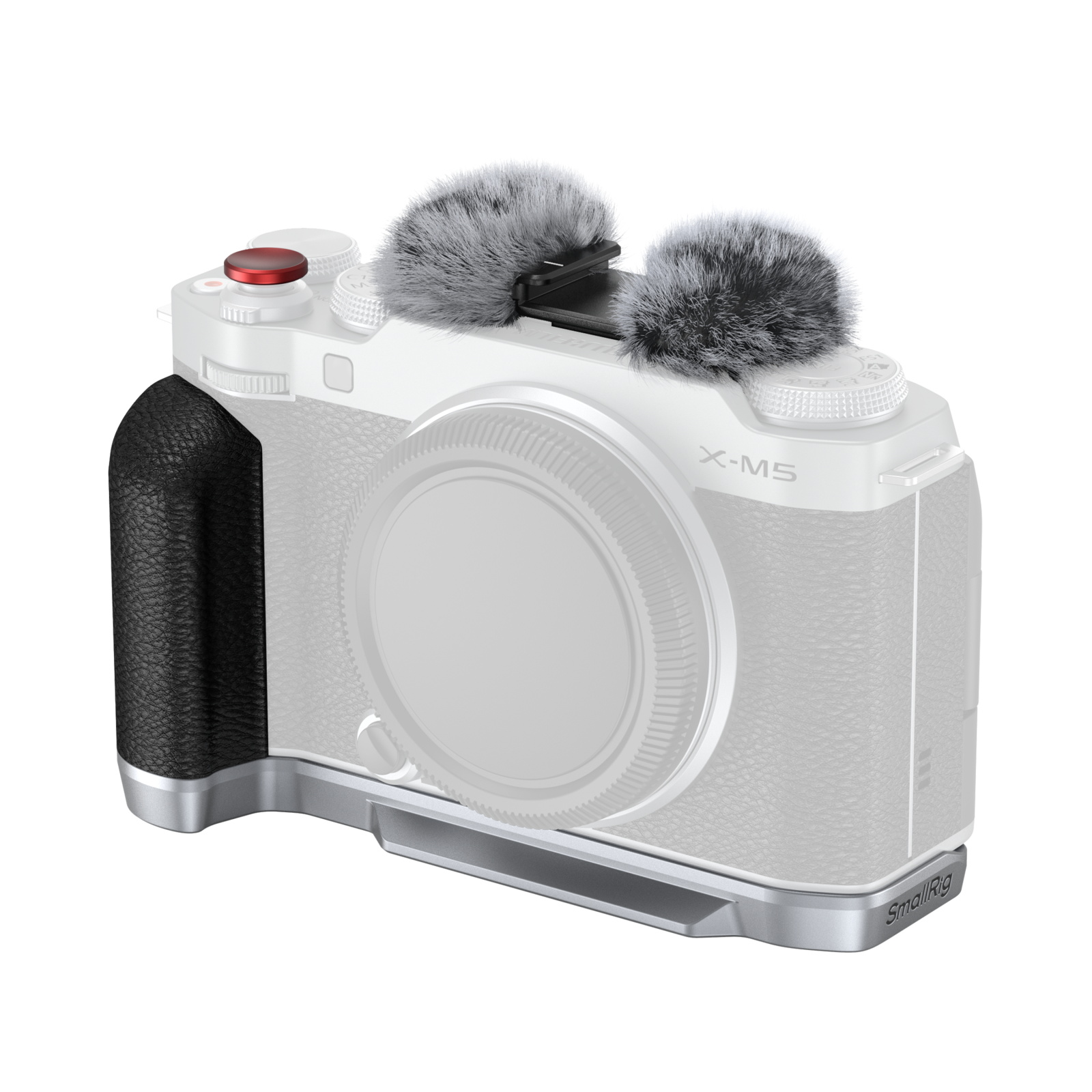 L-Shape Mount Plate with Silicone Handle for FUJIFILM X-M5