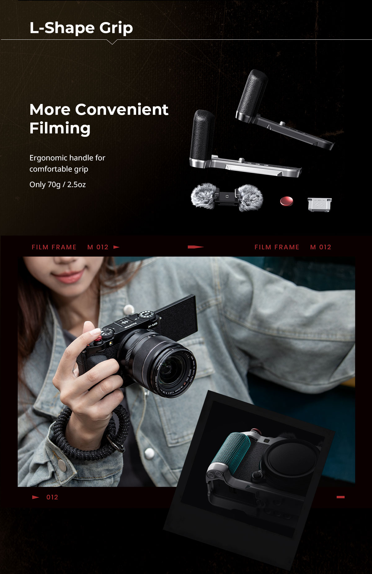 Nikon Z fc用レザーハーフケース （ストラップ付き）