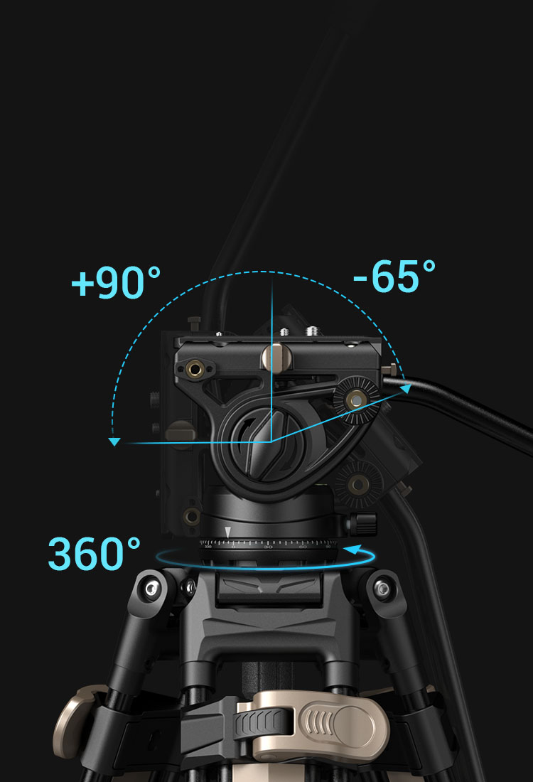 Heavy-Duty Tripod AD-80 | Fluid Head | SmallRig