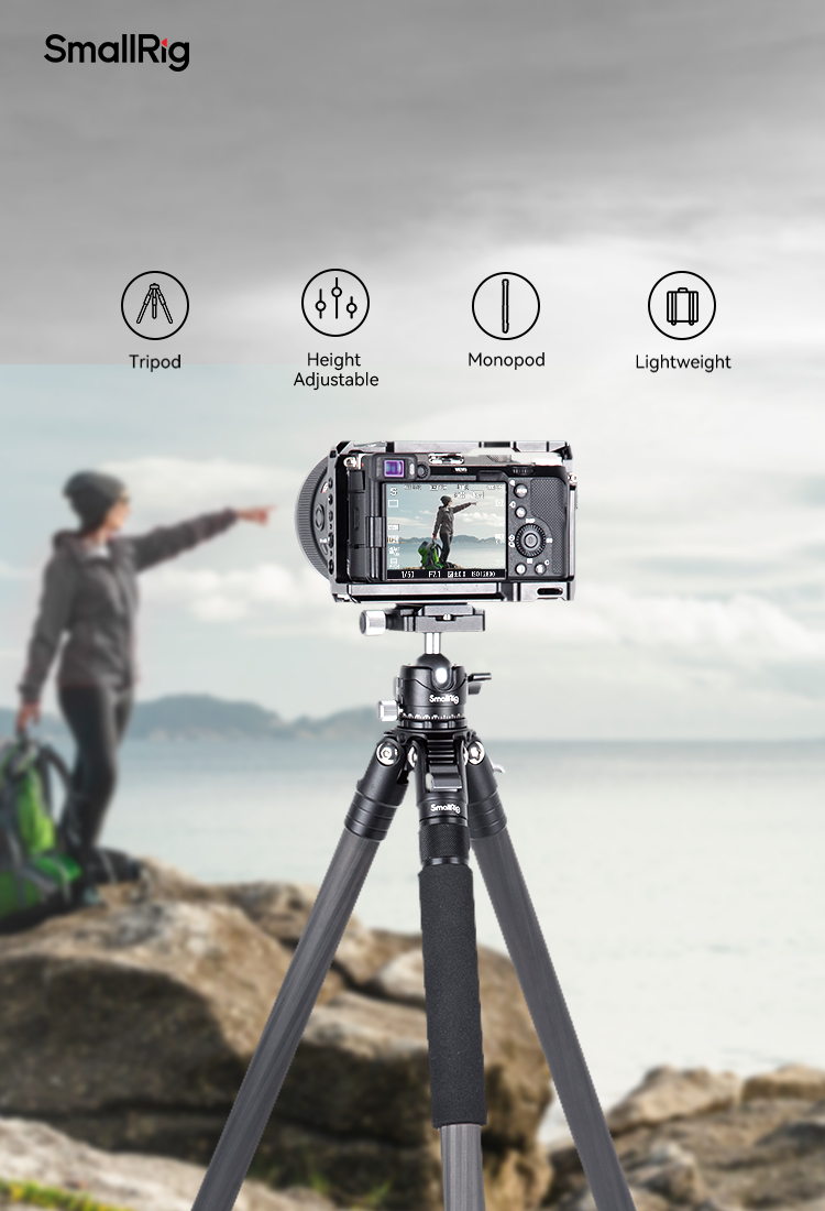SmallRig カーボンファイバー製三脚 センターポール付き 71moZPrZVvL._UF350,350_QL80_.jpg