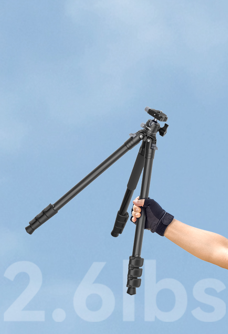 Carbon Fiber Tripod | Lightweight Monopod | 360° Ball Head