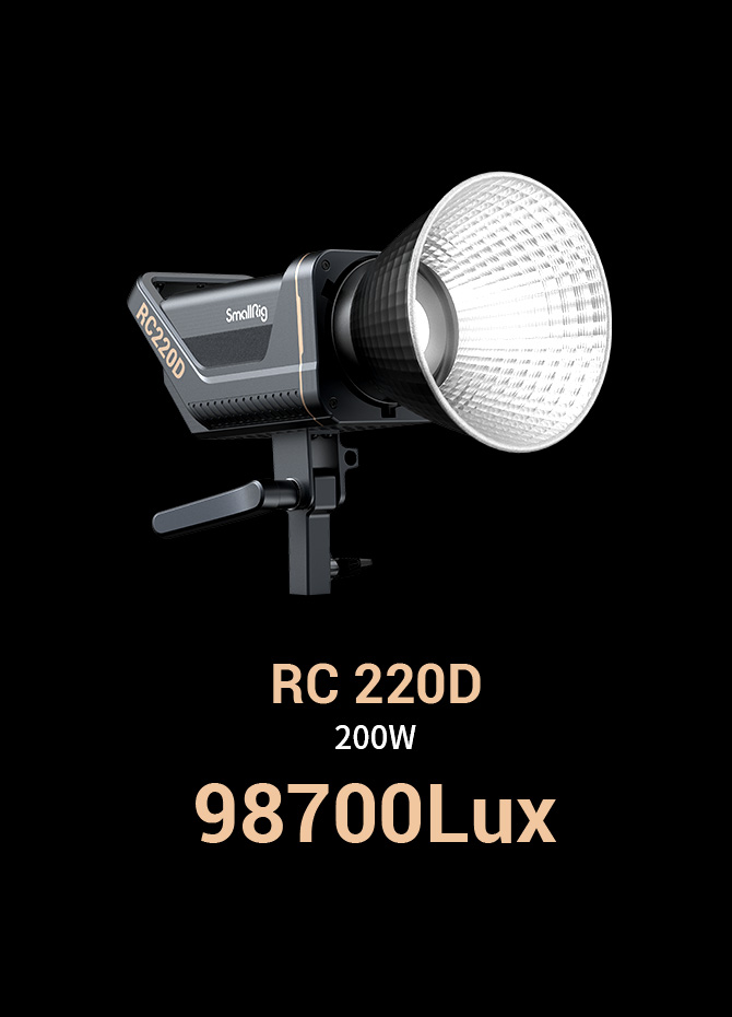 RC 220 220W LED Light | Silent Fan | Bowens Mount | App