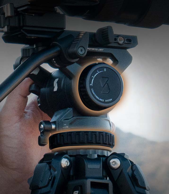 TRIBEX Hydraulic Carbon Fiber Tripod | Fluid Head & X-CLUTCH