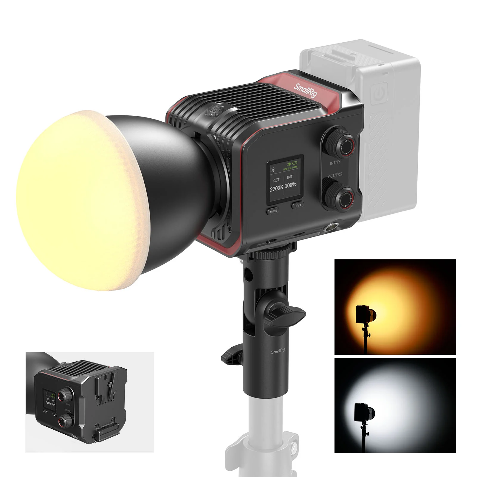 ほぼ未使用品 !! SmallRig RC120B COB 巻き込め LEDビデオライト