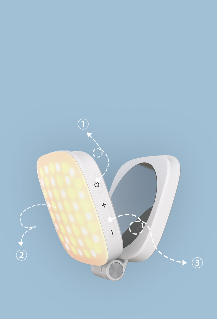 SMALLRIG Vibe P48 Mobile Phone LED Video Light Magnetisches Selfie-Licht für iPhone, Telefonlicht mit Spiegel, Sofortbefestigung für MagSafe, für Selfies, Videokonferenzen, Schwarz – 4656