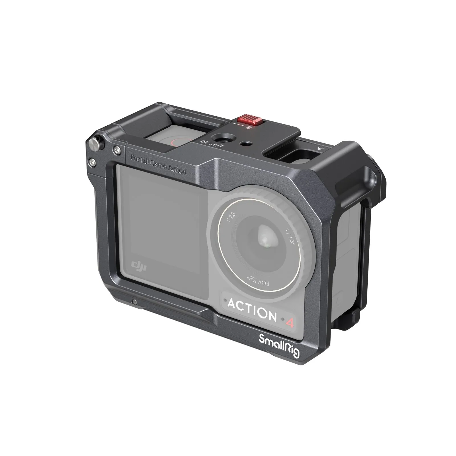 Category/Camera Cages Osmo Action 3/4/5 Pro Cage | Lightweight Quick-Release-For Brands:DJI/For Models:Osmo Action 3、Osmo Action 4、Osmo Action 5 Pro/SKU:4119C/