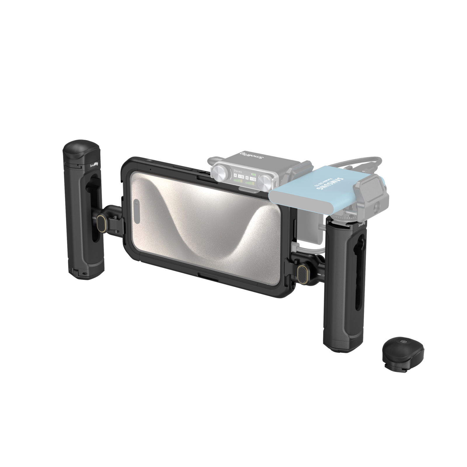 iPhone 15 Pro Max Mobile Video Kit | Dual Handheld Cage