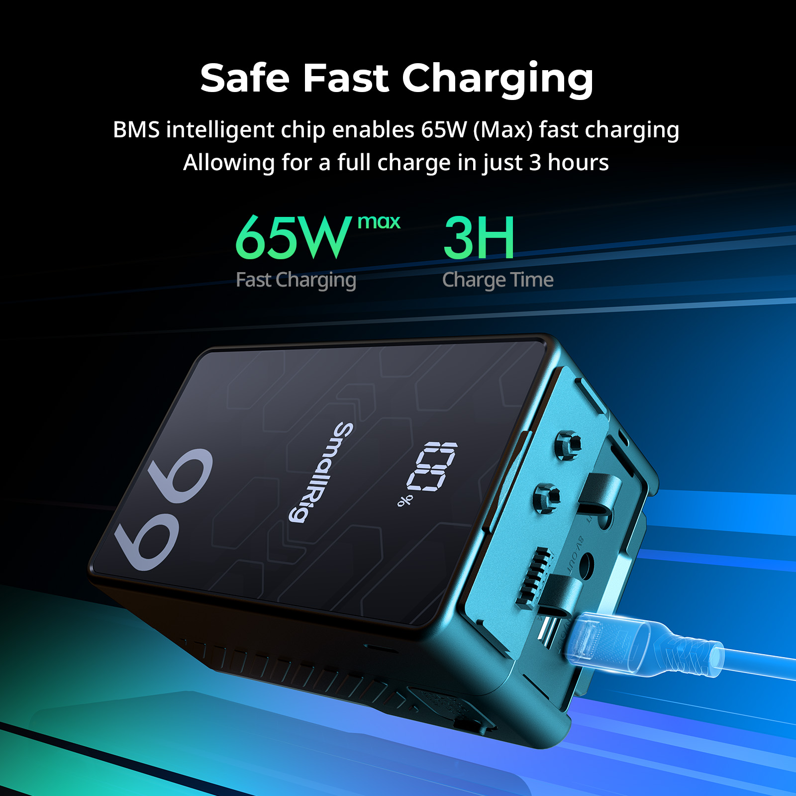 VB99 SE Mini V-Mount Battery | 65W Fast Charge | 6800mAh