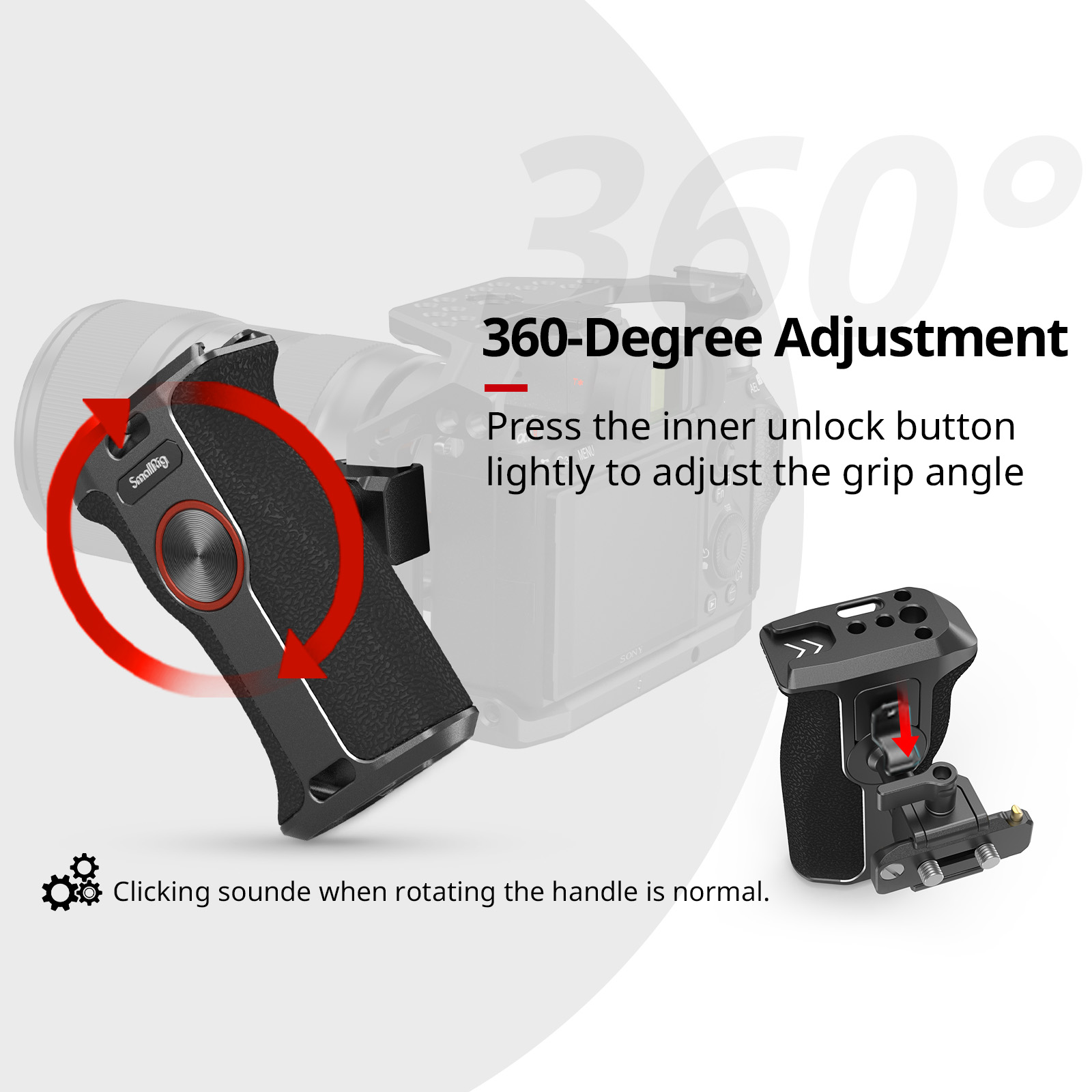 SmallRig NATO Push-button Rotating Handle SmallRig NATO Handle With ...