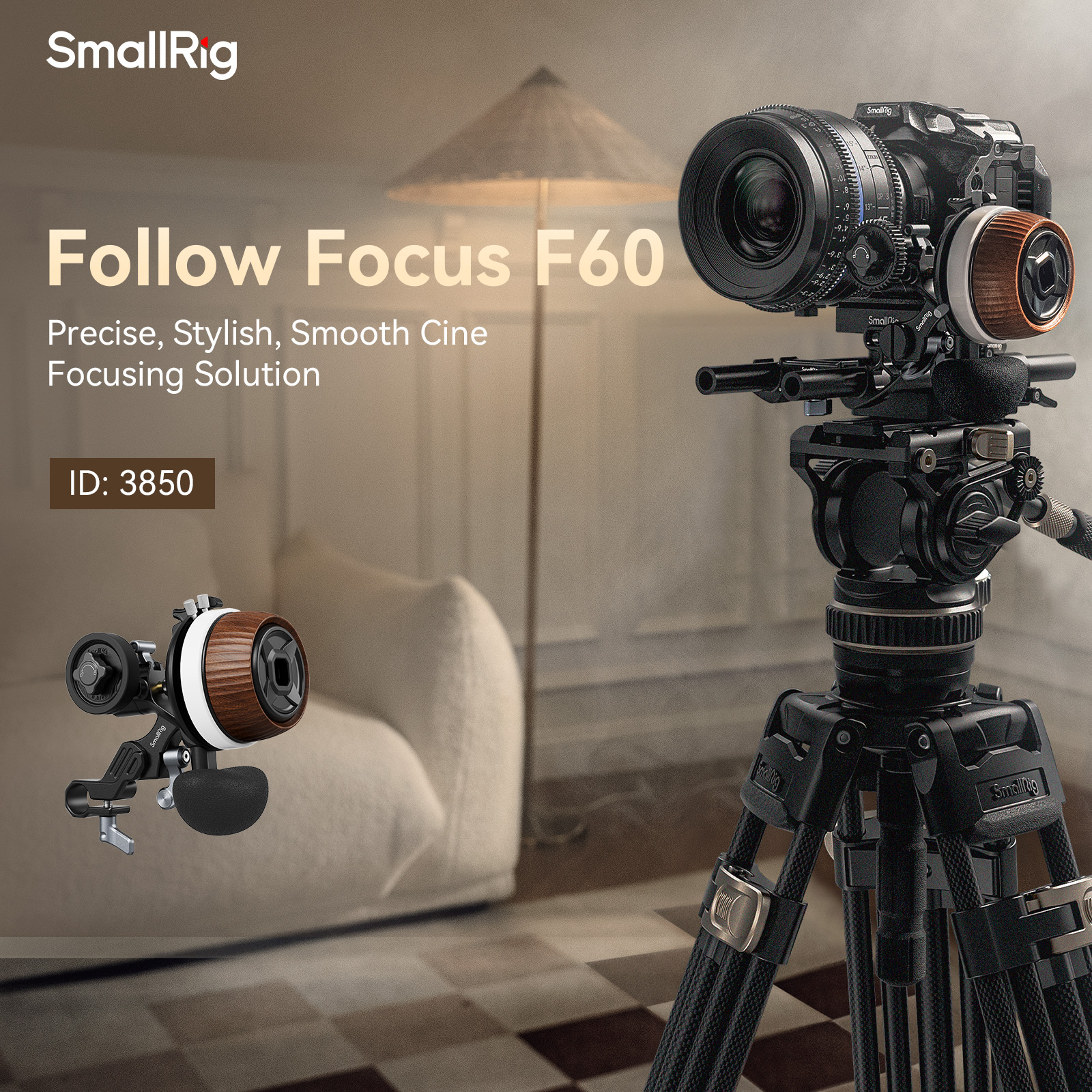 SmallRig F60 モジュラーフォローフォーカス SmallRig F60 Modular Follow Focus 3850 B&H Photo Video