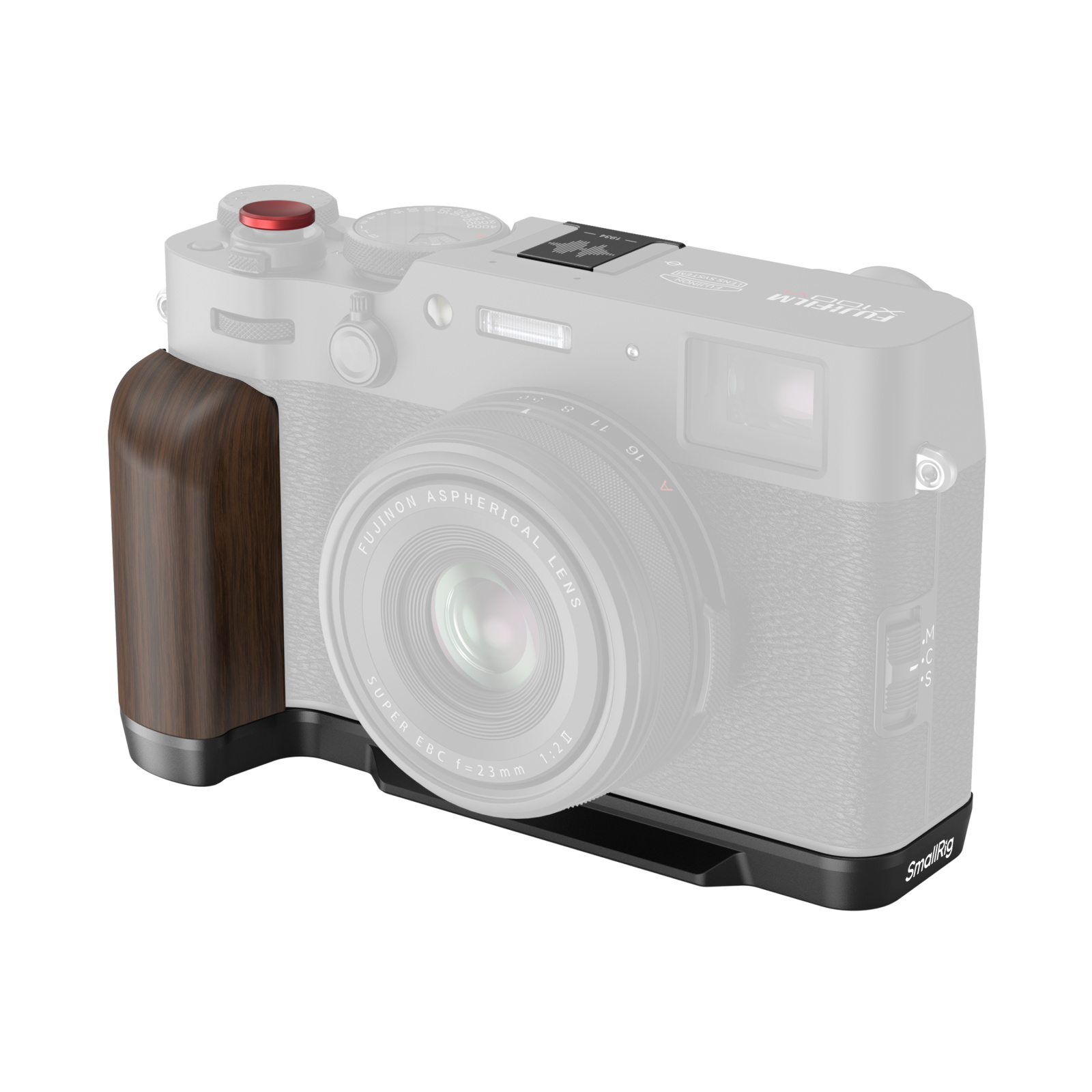 Wooden L-Shape Grip X100VI/V | Arca-Swiss Quick Release