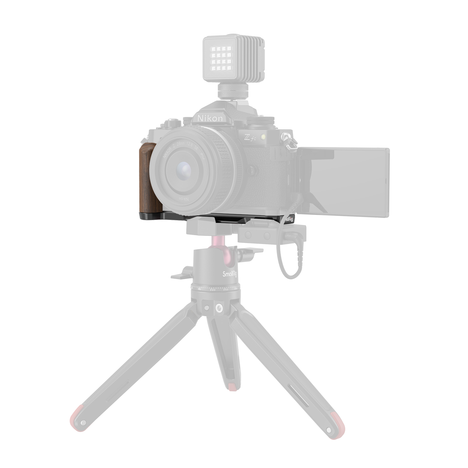 Nikon Z fc Wooden L-Grip | Arca-Swiss | Cold Shoe