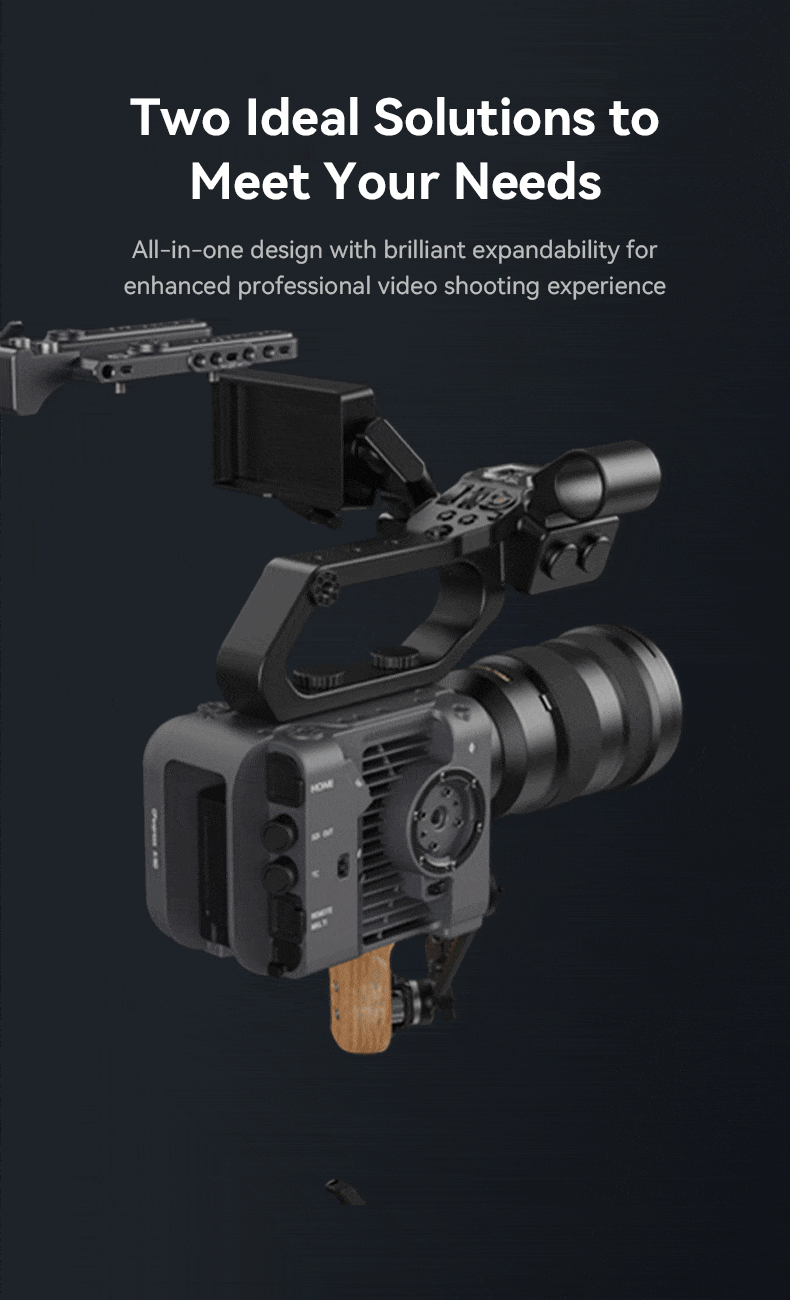 FX6 Shoulder Rig Kit | VCT-14 Cage | V-Mount | Ergonomic Pad