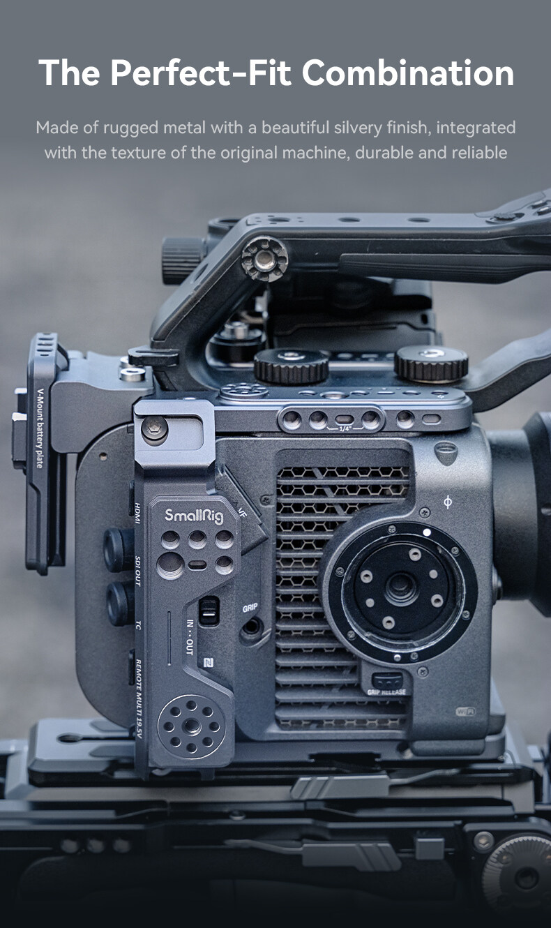 FX6 Shoulder Rig Kit | VCT-14 Cage | V-Mount | Ergonomic Pad