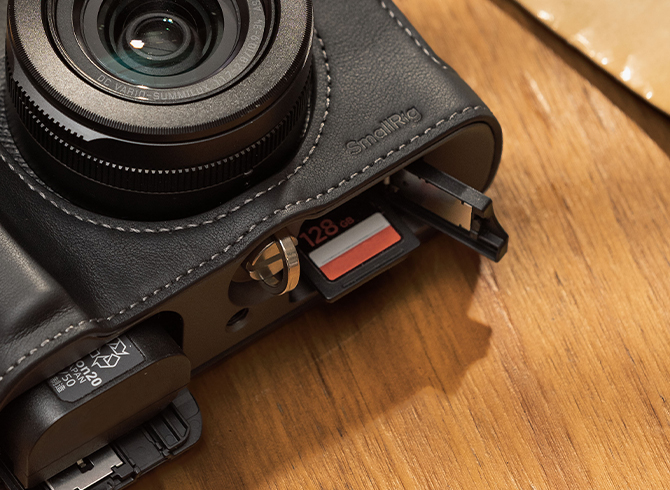 Leather Half Case Kit for Panasonic LUMIX L10
