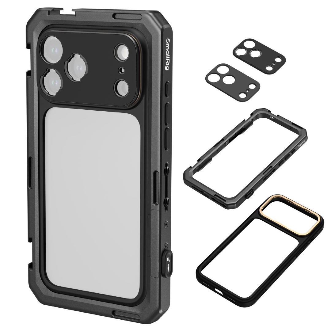 SmallRig 5541 iPhone 17 Pro Max用ケージ iPhone 17 Pro / 17 Pro Max | Dual Handheld Cage Kit